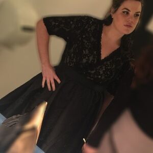 Torrid Lace & Taffeta Dress- size 14